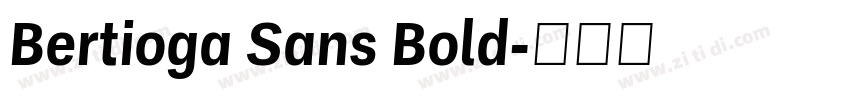 Bertioga Sans Bold字体转换